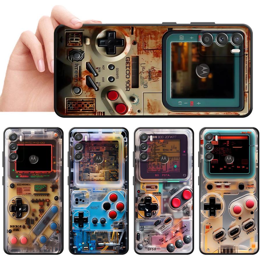 Gaming Console Cartoon - Retro Gaming Console Case for Moto