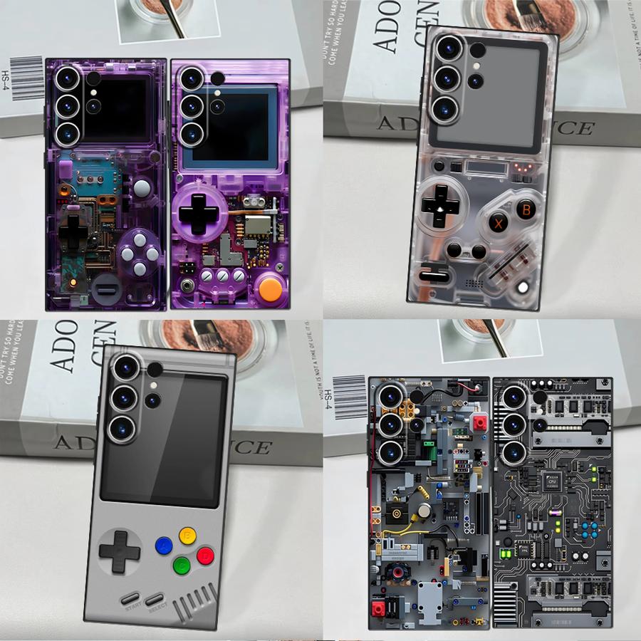 Gaming Console Cartoon - Purple Gaming Console Phone Cover Case