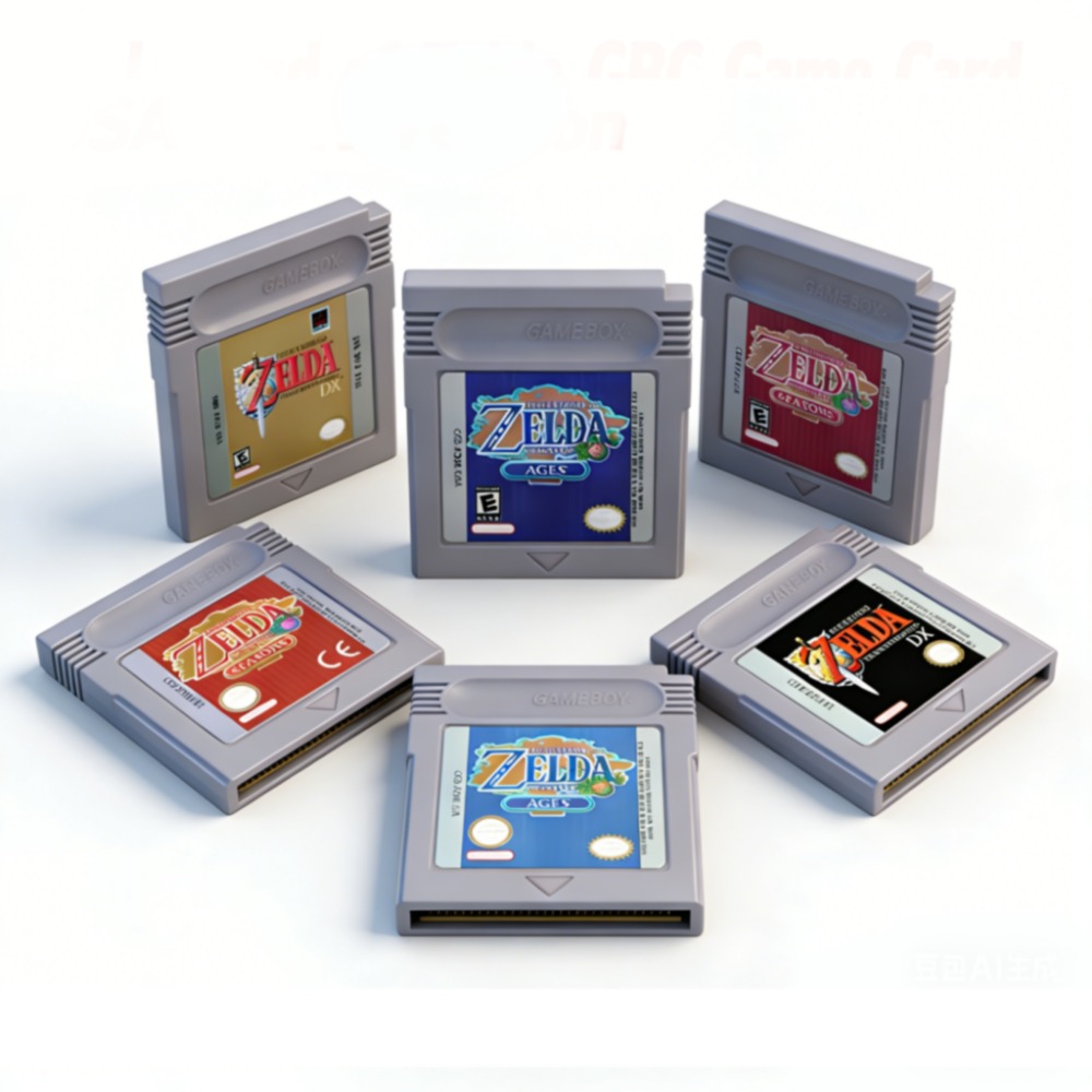 Gaming Console Video - Zelda GBC Card 16 Bit Video
