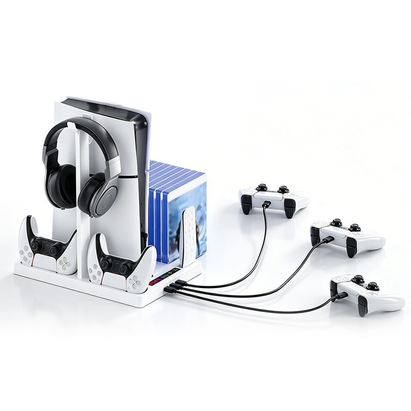 Controller Charging Dock - Super Sale Stand for PS5pro/PS5slim/PS5 Cooling
