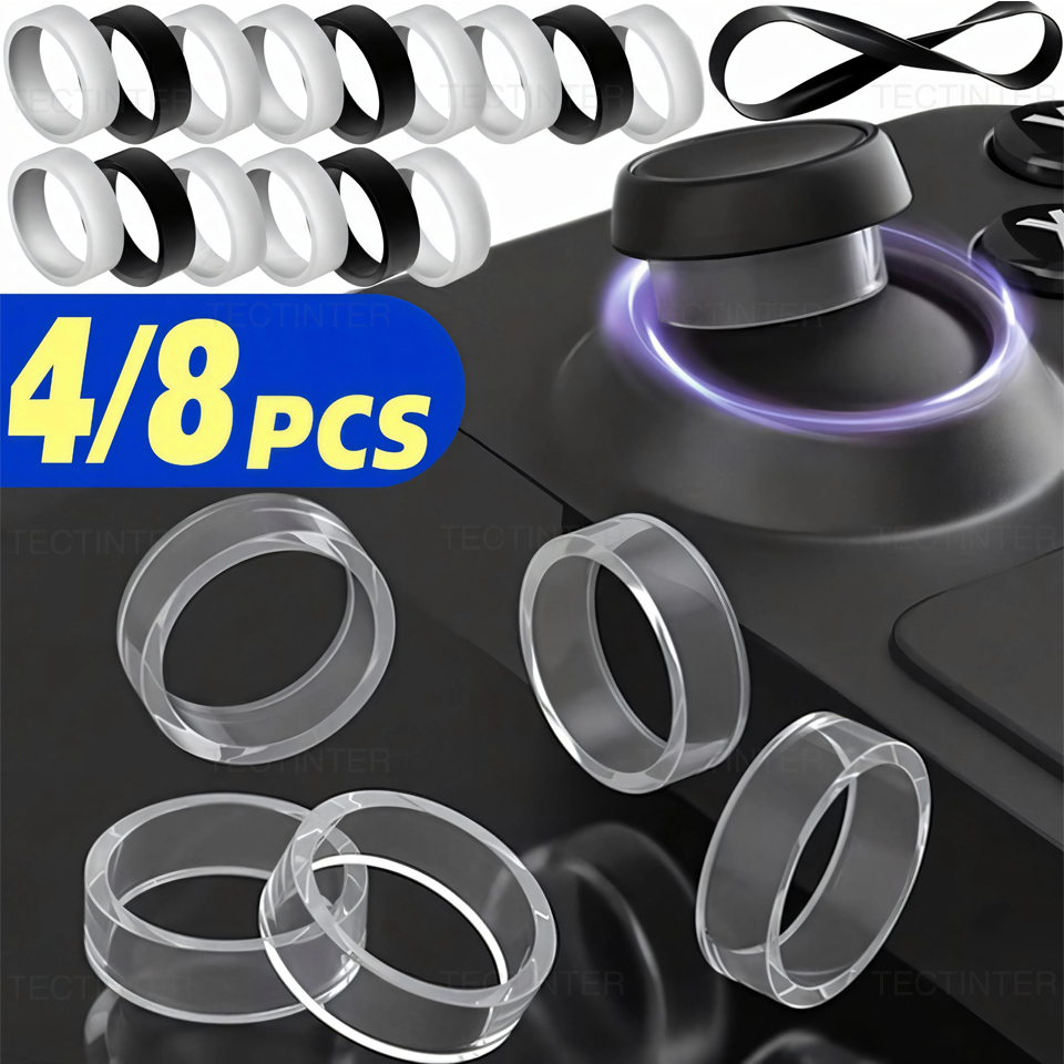 Gaming Console Best - 4/8pcs Elastic Protective Joystick Rubber Ring