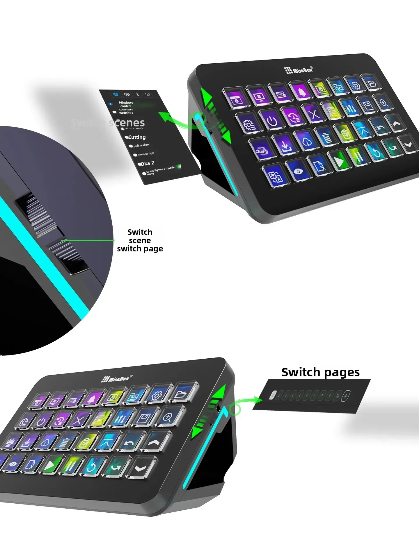 Mirabox XL Stream Deck Macro K - Gaming Console With Keyboard recension och pris