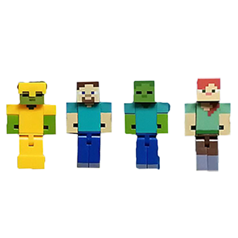 Anime 1-24Pcs Minecrafts Blind - Gaming Console Minecraft recension och pris