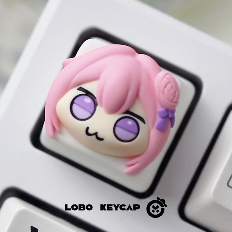 Cute Pink Hair Anime Girl Resi - Gaming Console With Keyboard recension och pris