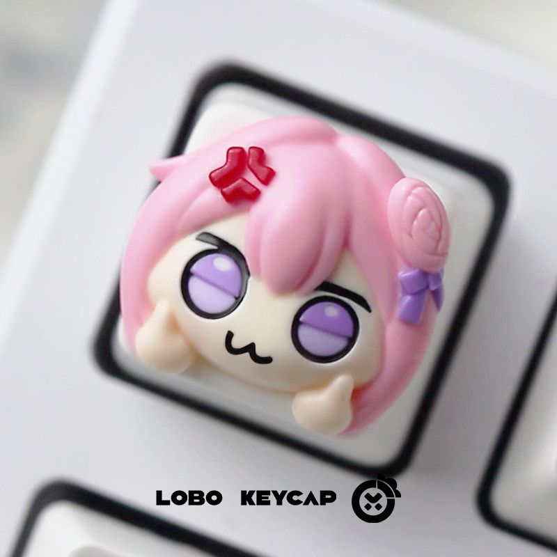Cute Pink Hair Anime Girl Resi - Gaming Console With Keyboard recension och pris