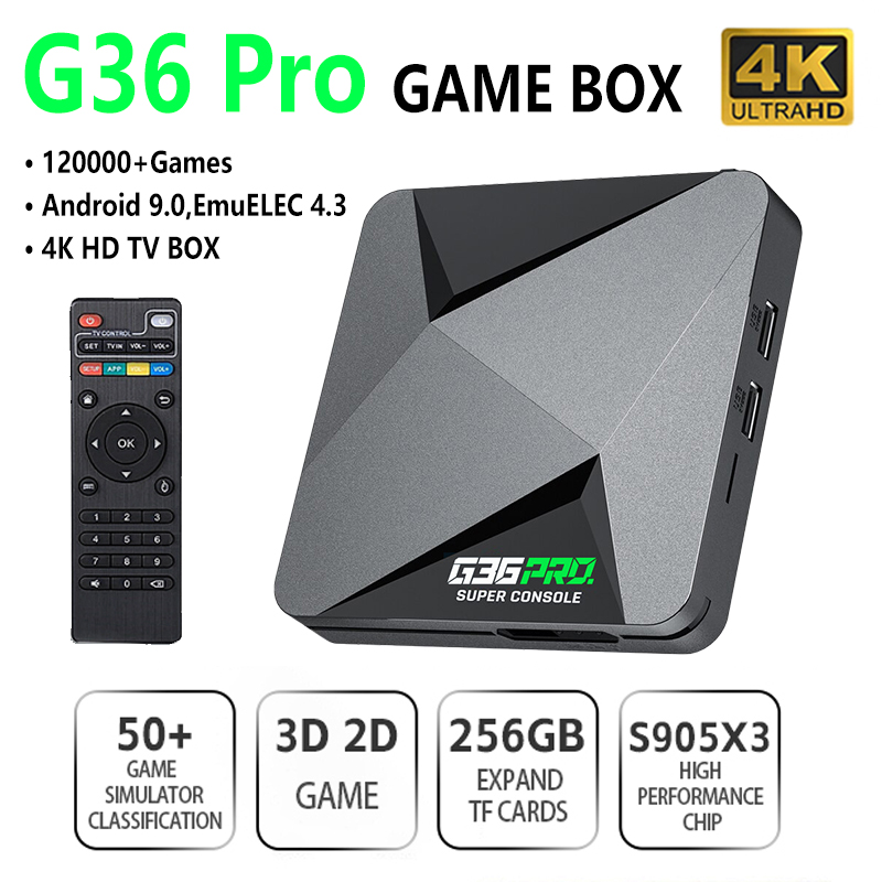 Super Game Box G36 Pro 128G 4K - Gaming Console Gs5 recension och pris
