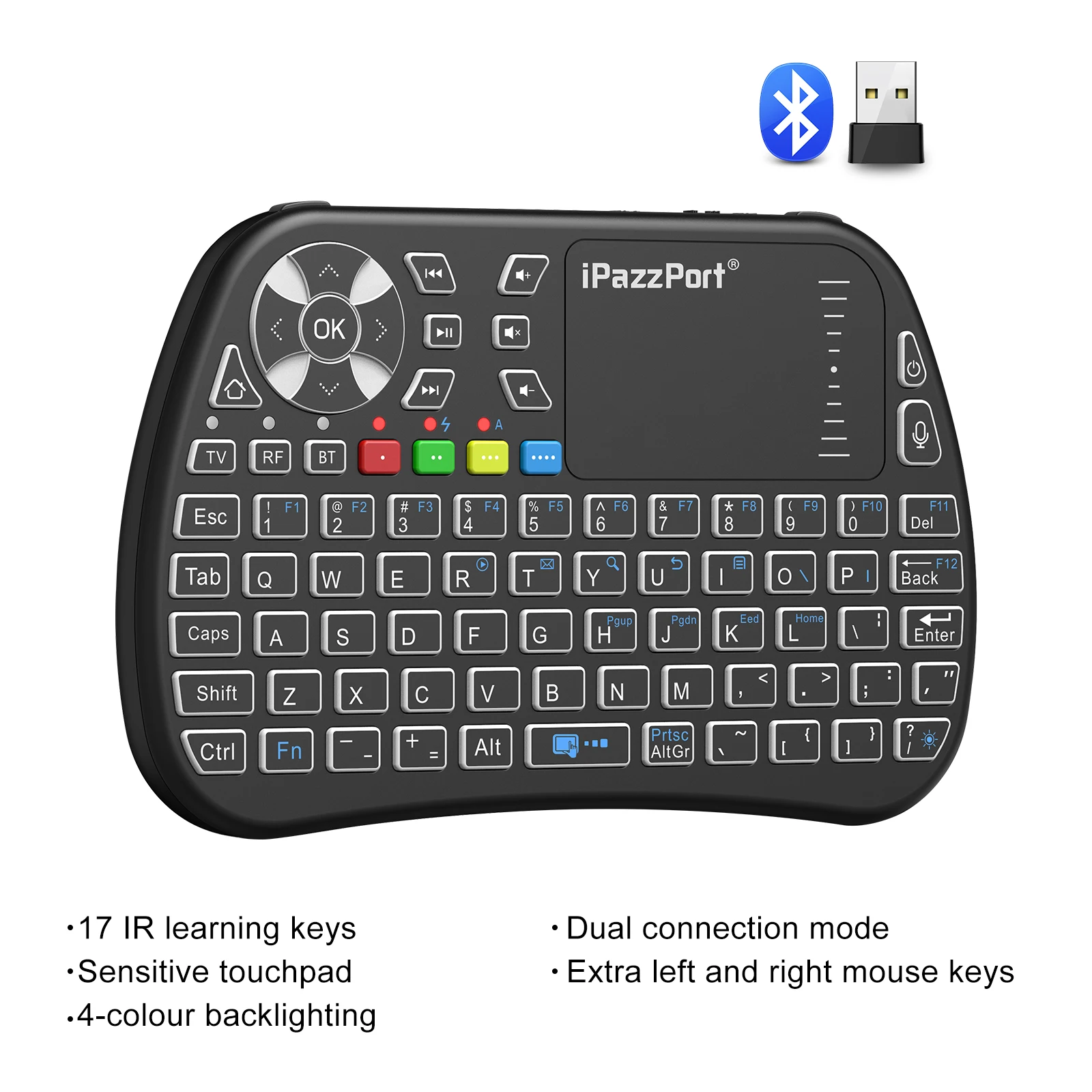 IPazzPort Bluetooth Mini Keybo - Gaming Console For Smart Tv recension och pris