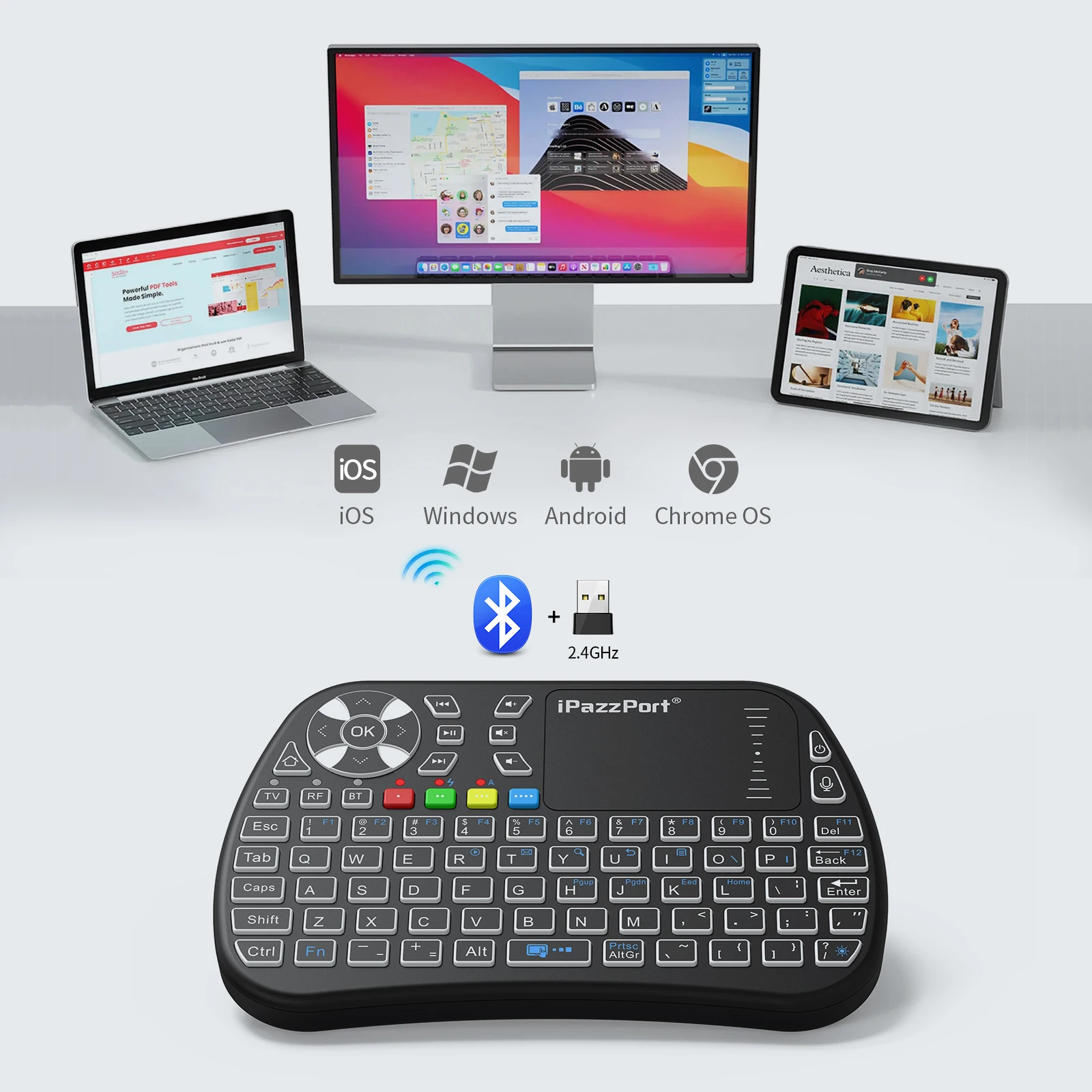 IPazzPort Bluetooth Mini Keybo - Gaming Console For Smart Tv recension och pris