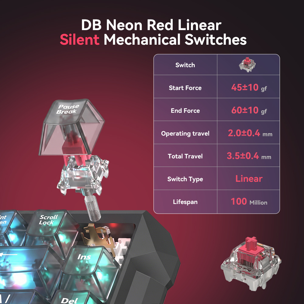 DarkBeacon 84 Key Silent Mecha - Gaming Console Uk recension och pris