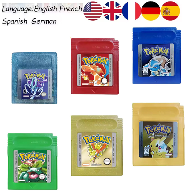 NEW***Pokemon Red Blue Crystal - Gaming Console Video recension och pris