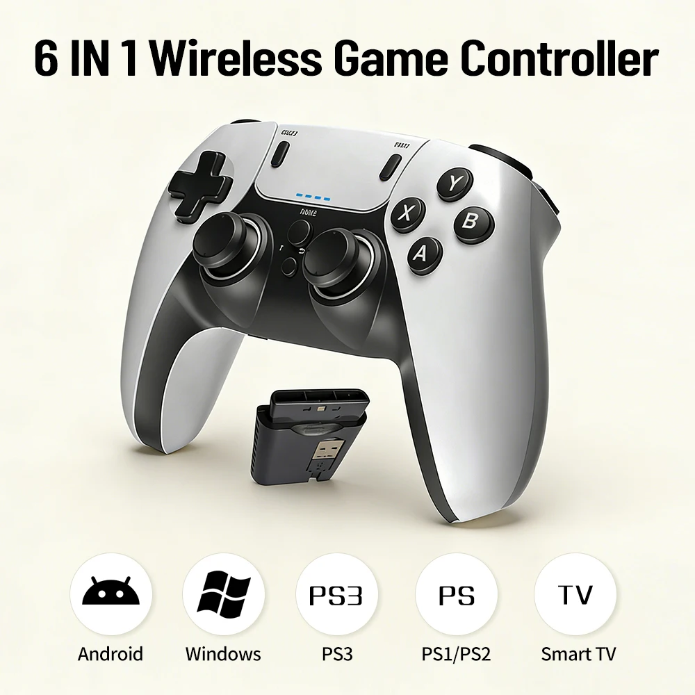 6-in-1 Dual Vibration Gamepad  - Gaming Console For Android Tv recension och pris