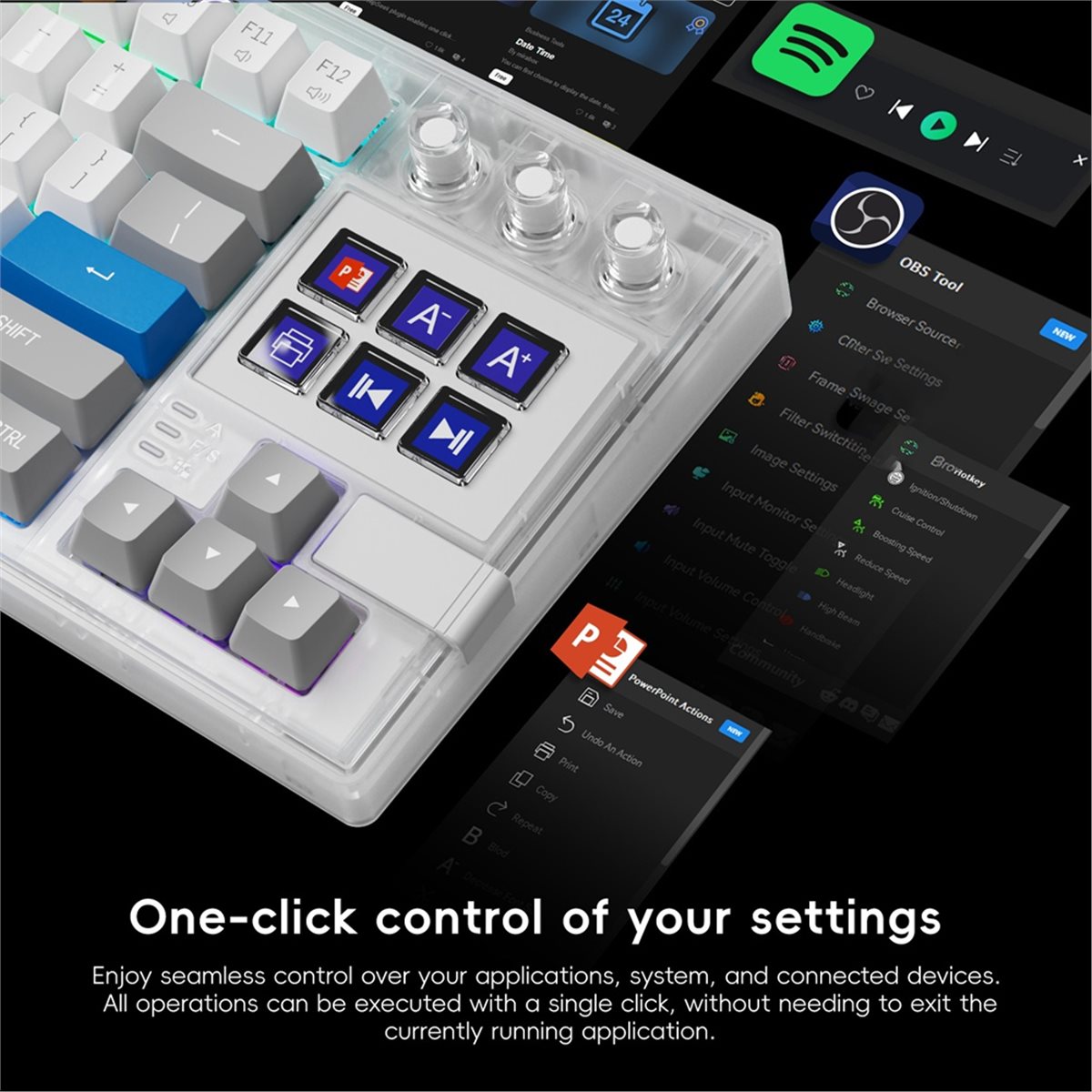 popop K1 Pro 6 LCD Visual Mech - Gaming Console With Keyboard recension och pris