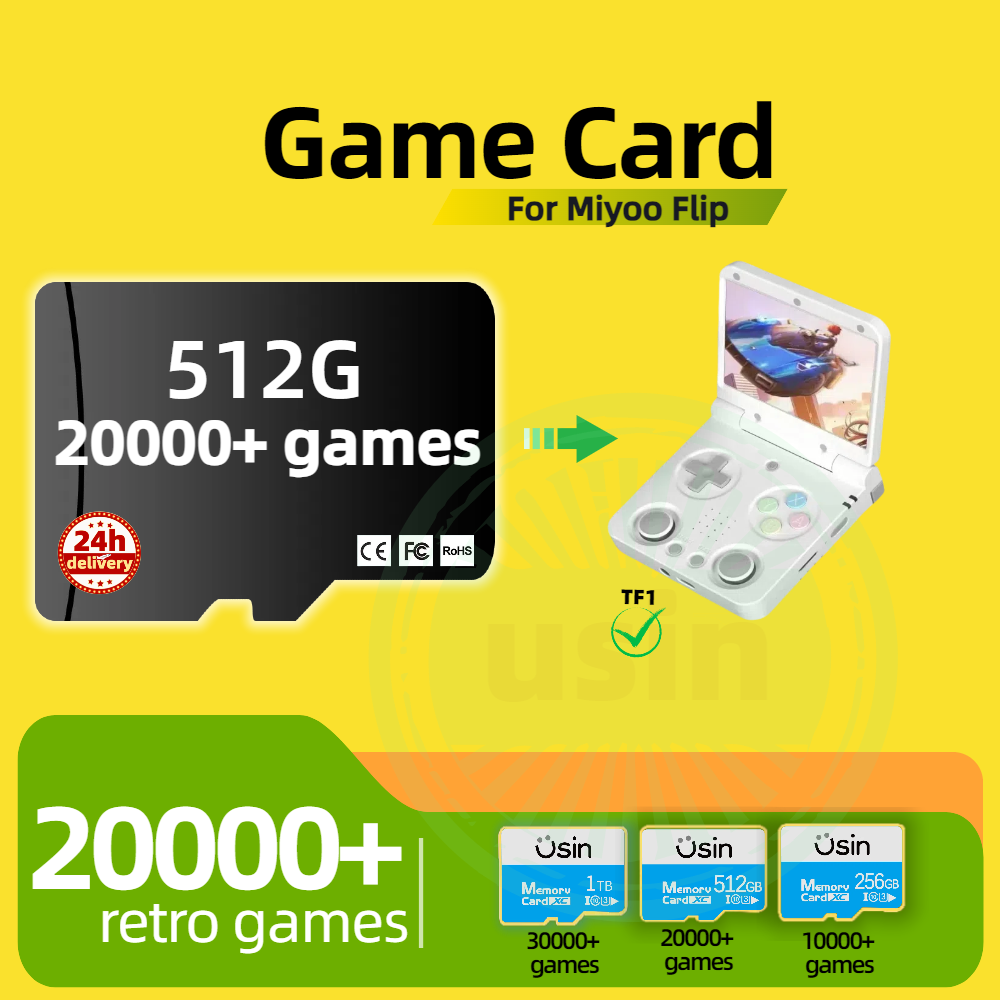 Game Card For Miyoo Flip 30000 - Gaming Console Cartoon recension och pris