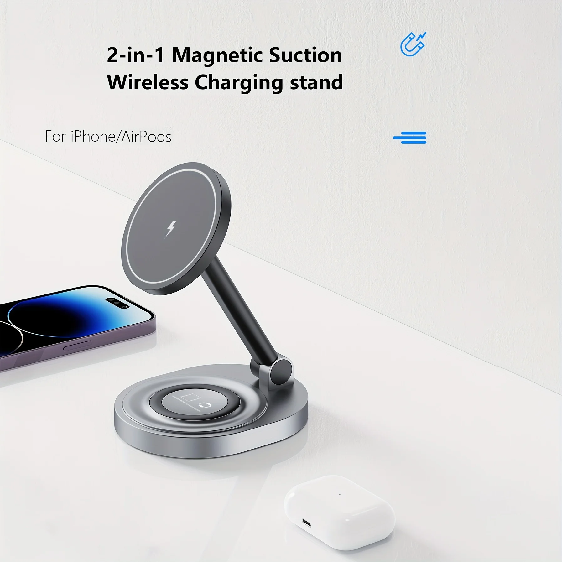 2 In 1 Magnetic Wireless Charg - Controller Charging Dock recension och pris